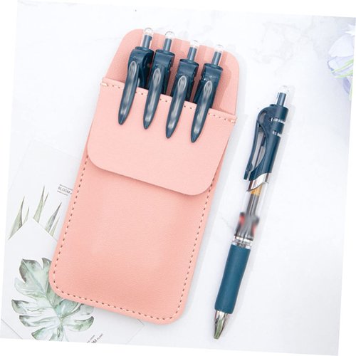 EXCEART Sleeve Protectors Leather Medical Pencil Case Pocket Pencil Holder Pu Man Work Shirt