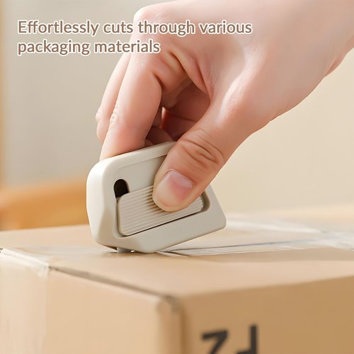 Mini Ceramic Paper Cutter - Safe Ceramic Box Cutter, Keychain Box Opener (2pcs)