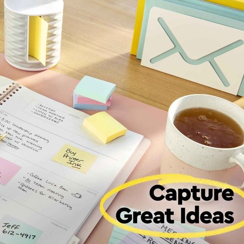 Post-it Notes 4 in x 6 in, 12 Pads, America's #1 Favorite Sticky Notes, Canary Yellow, Clean Removal, Recyclable (660)