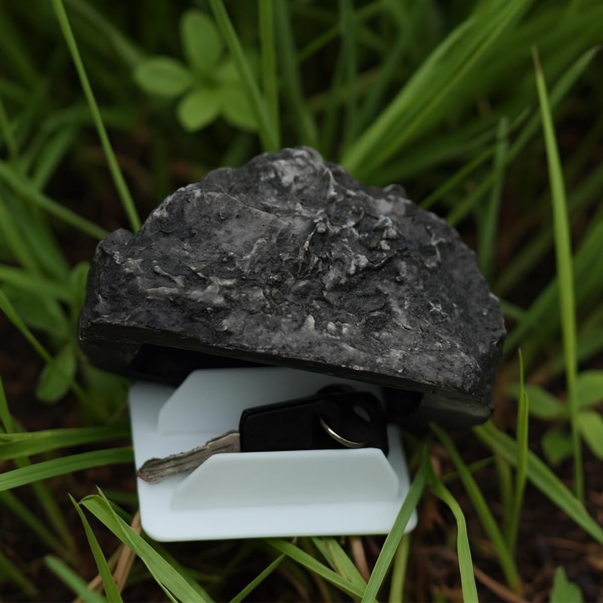 Hidden Holder Rock for Outside – Waterproof Spare Key Hider, Realistic Outdoor Key Hiding Spot, Fake Rock Safe for Garden, Yard, Driveway Security