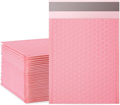 PackBabol Bubble Mailers - 8.5x11 Inch Opaque Self-Seal Padded Envelopes | Waterproof Shipping Bags (Pink)