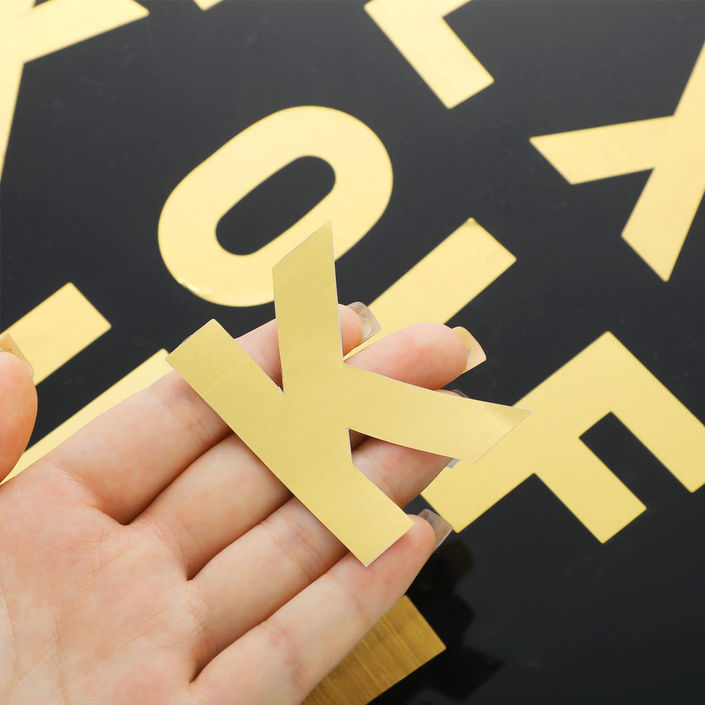Chinco 232 Pcs 24 Sheets Gold Letter Stickers Large Bulletin Board Letters for Classroom 2.5 Inch Self Adhesive Vinyl Alphabet Stickers for Poster Board Letters Mailbox Classroom School Home Decor