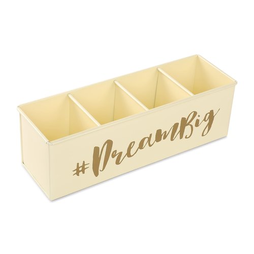 DUDKI HOMES "Desk Organizers and accessories, 4 Compartment Desk Organizer set, Pen holder for desk cute and Stylish Office Desk Accessories for Women Office - Keep Your Workspace Organized"
