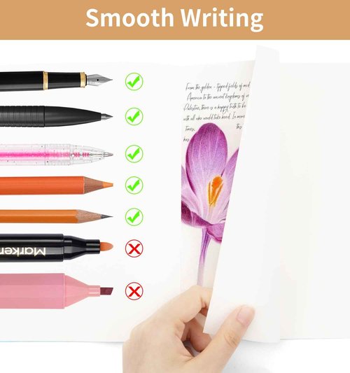 ALKALO 100 Pack A5 Blank Kraft Notebooks Bulk, Journaling Notebooks, Soft Cover Composition Notebook, 8.3x5.5 Inches 60 Pages Travel Journal Notebooks Set for Work, School, Student, Kids, Writing