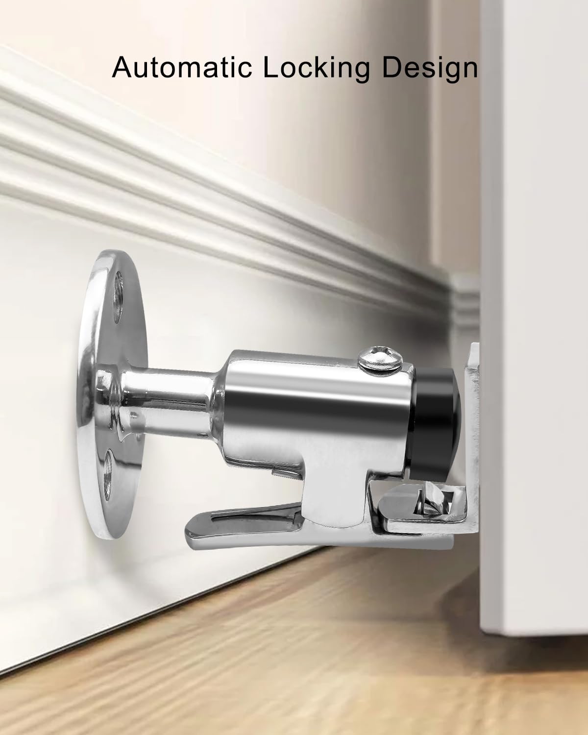 2PCS Door Stopper Catch Set Marine Grade 316 Stainless Steel, Heavy Door Holder Catch Hatch Stopper Soft Stop Keep Door Open Surface Mirror Reflection for Marine Doors Yacht Boat Ships Motorhome 1PCS