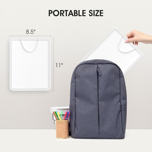 MaxGear Small Dry Erase Board - Double-Sided Mini Whiteboard 8.5x11 Inches | Includes 4 Markers & 2 Magnets