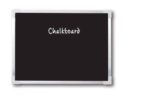 Flipside Products 36" x 48" Aluminum Framed Black Chalkboard, Large Surface, Wall Decor, Chalkboard Sign, Wall Mount, Menu Board