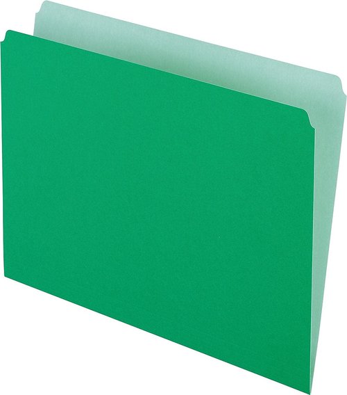Pendaflex Colored File Folders, Green (PFX152BGR), Letter