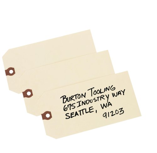 Avery unstrung Shipping Tags, 11.5 pt. Stock, 6-1/4" x 3-1/8", 1,000 Manila Hang Tags (12308)