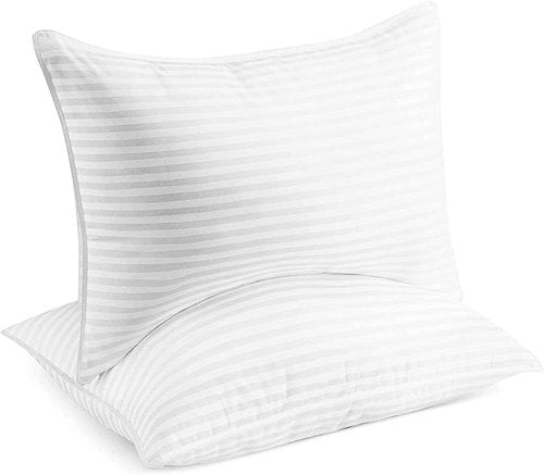 Beckham Hotel Collection Bed Pillows - Soft Down Alternative Set of 2 for Standard/Queen Size | Ideal Support for All Sleep Positions
