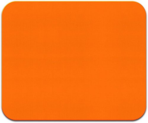 FINCIBO Non-Slip Rectangle Mousepad - Vibrant Orange Design for Home, Office & Gaming Setup
