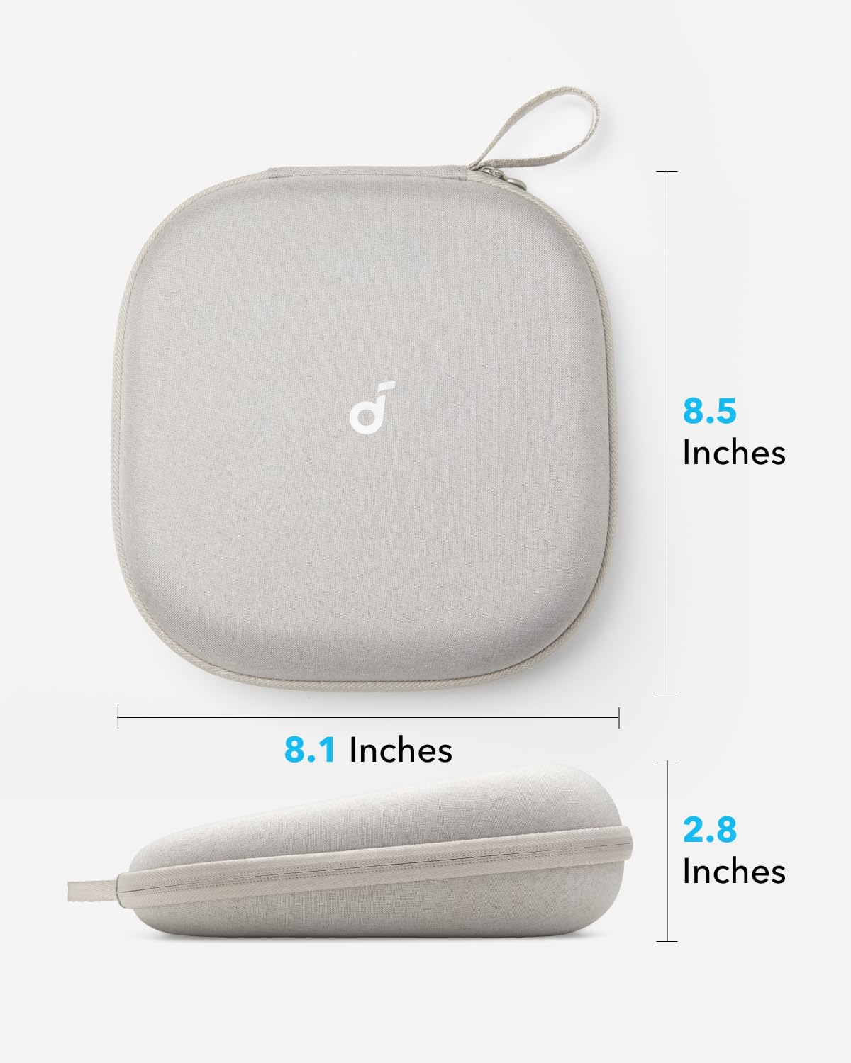soundcore by Anker, Headphones Case, Compatible with All soundcore Over-Ear Headphones (Stone White)