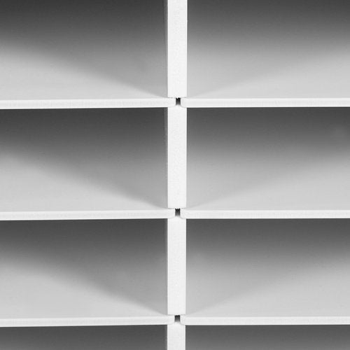 MhdunueSK Mailbox for Classroom 24 Slots, Mail Sorter, Paper Organizer Storage, Mail Organizer for Home Library Office Classroom (White, 24 Slots)