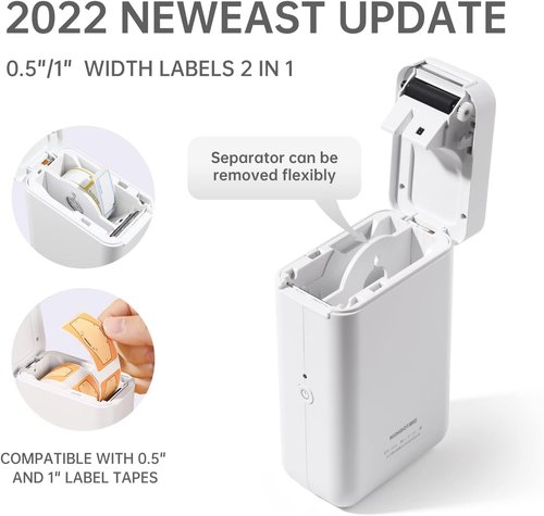 NIIMBOT Label Maker D101 - Portable Wireless Label Printer with Multiple Templates | USB Rechargeable for Home & Office Organization