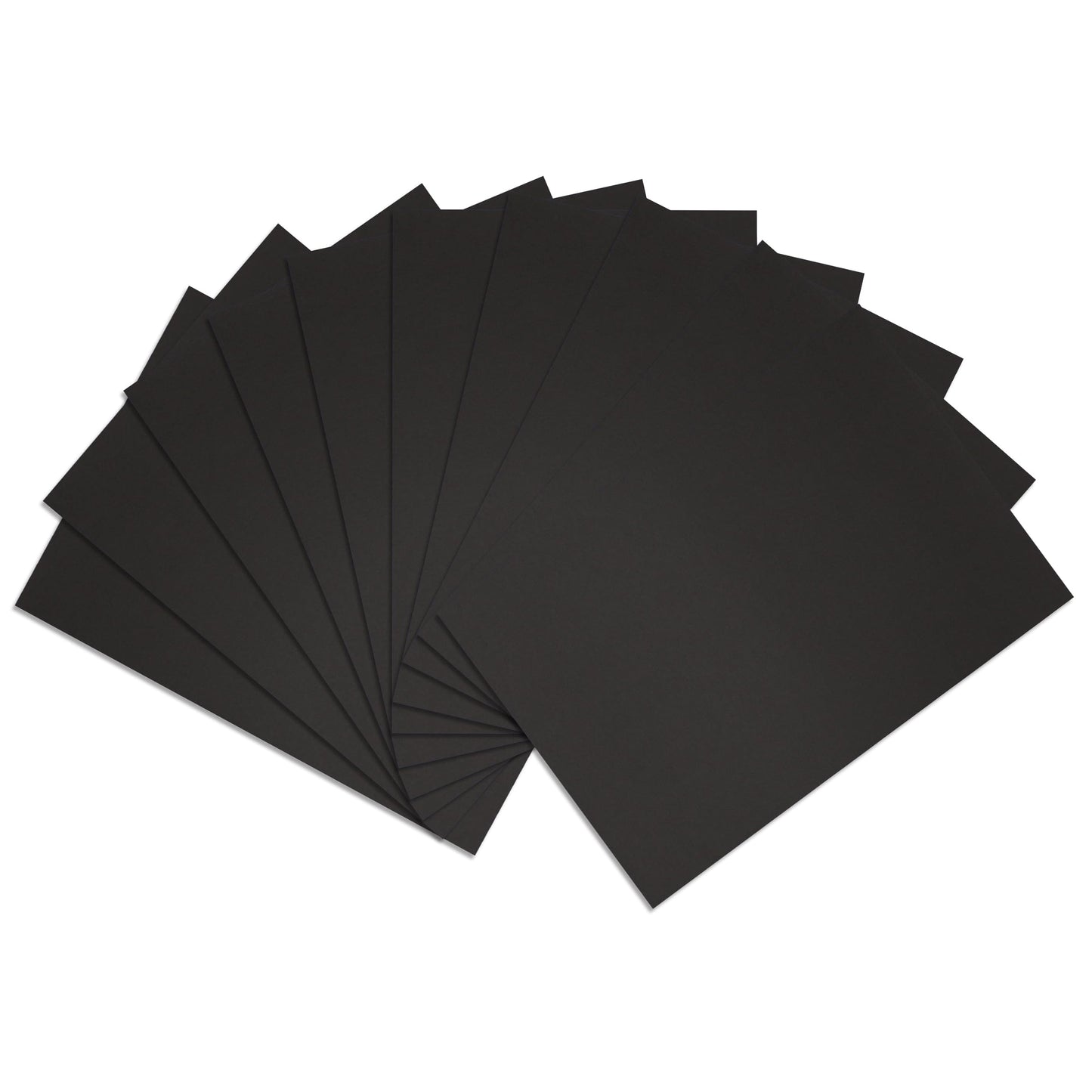 Sonjade Scrapbook Supplies Colored Cardstock Poster Board Crafts Construction Paper, 10 Sheets, 10 x 14.5 Inch (Black)