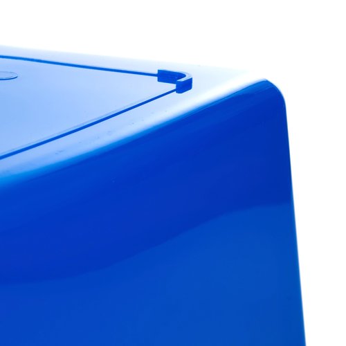 BloxBerry Small Cubby Bins 12 Piece Pack for Office Storage Kids Classroom or Toy Home Organizing Cube Bin with Plastic Container Self Adhesive Labels (11.6 x 7.7 x 4.9 Inch