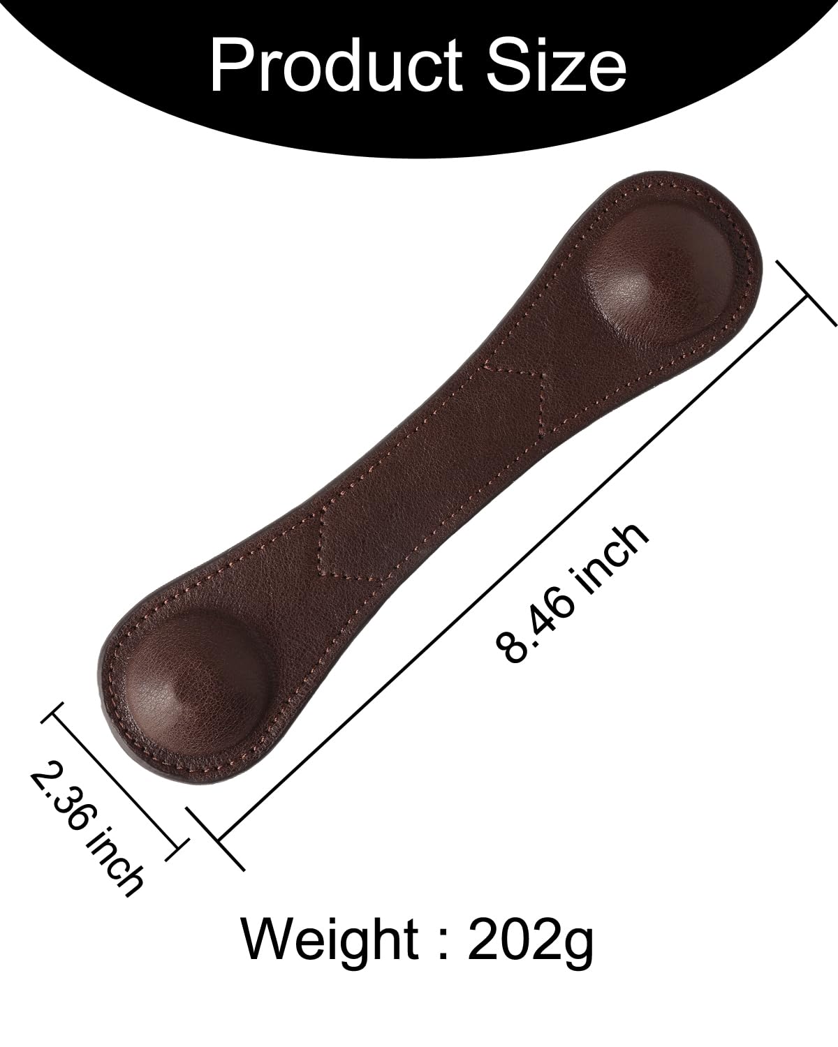 Weighted Bookmark - Leather Book Page Weight Book Weights Holder for Hands-Free Reading Paper Weights for Cookbooks Crafts Music Books Appreciation Bookmark (01Coffee)
