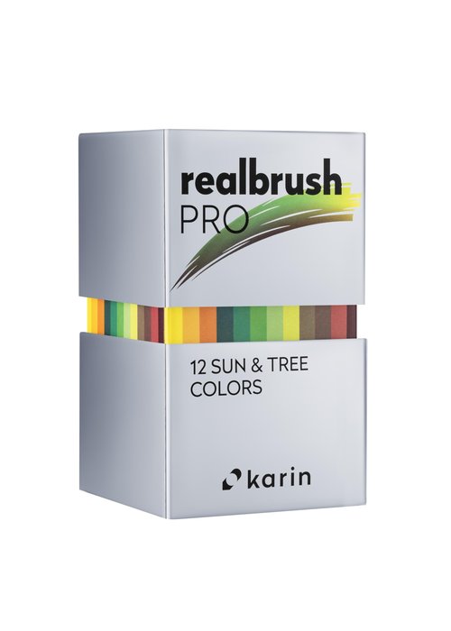 Karin Realbrush PRO Sun & Tree Colors - a set of 12 brushes in an exclusive and protective case.