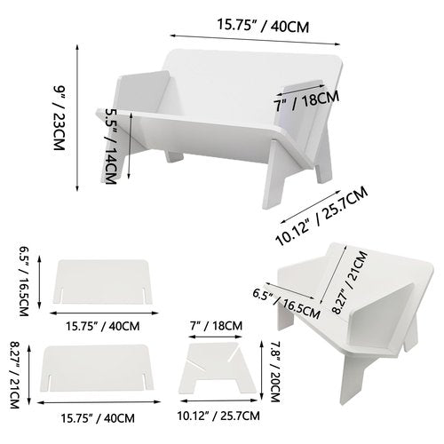 MIAO YUAN Desktop Bookshelf, Countertop Storage Shelf, Home Office Magazine Rack, Mini Sundry Rack, CD Shelf, Portable Storage Rack