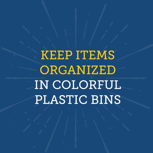Really Good Stuff Non-Tip Book and Binder Holders with Stabilizer Wings, 5½” by 13½” by 7¾” - Set of 6, Classroom & Library Organization