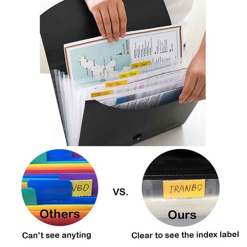 Accordion File Organizer, TRANBO Letter Size/A4 Expanding File Folder