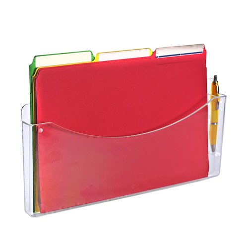 Azar Displays 250000 Clear Single Pocket Wall File