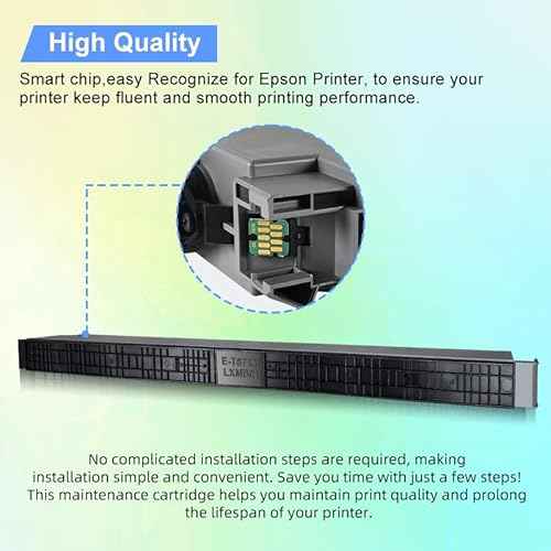 T6713 Ink Maintenance Box C13T671300 Waste Ink Tank Compatible with Workforce Enterprise WF-C20590 WF-C20600 WF-C20750 WF-M21000 WF-M20590 WF-C21000 Series Printers