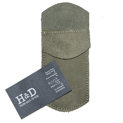 Hide & Drink, Durable Leather Pocket Protector, Pencil Pouch, Pen Holder, Office & Work Essentials, Handmade Includes 101 Year Warranty :: Dark Jade