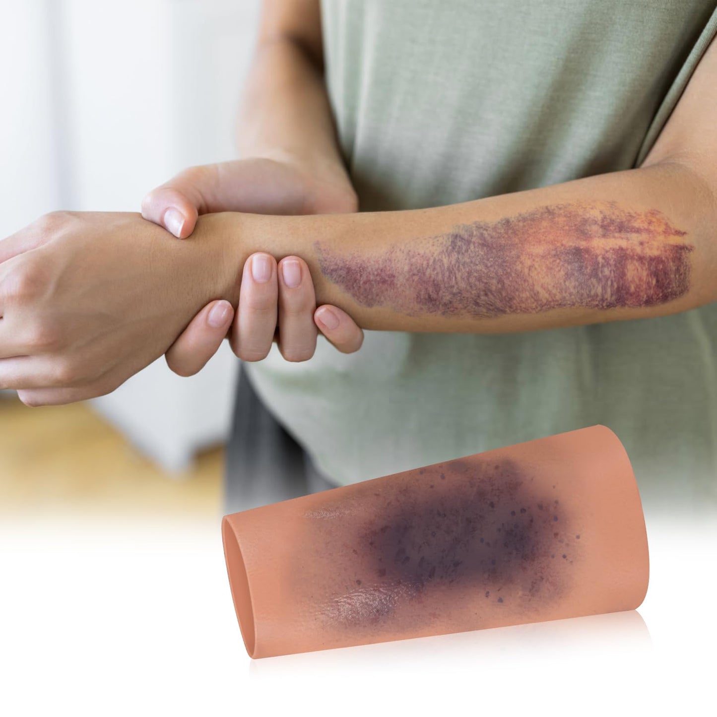 MedEduQuest Bruise Wound Care Training Sleeve, Wound Packing Trainer for Medical Education