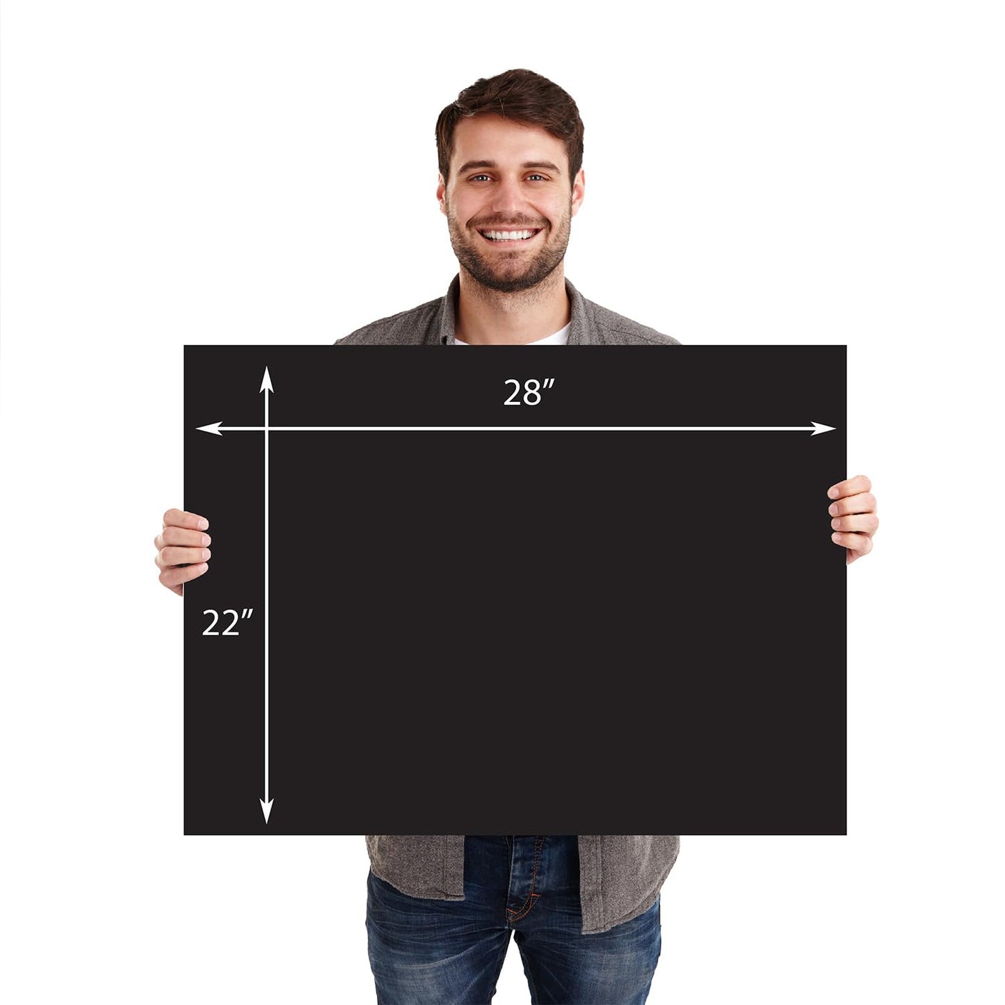 Royal Brites 22x28 Black Foam Board 4 Pack - Ideal Foam Board for Crafts - Lightweight Poster Sheets for School Projects, Presentations - Smooth Surface for Markers - Perfect for Home, Office Use