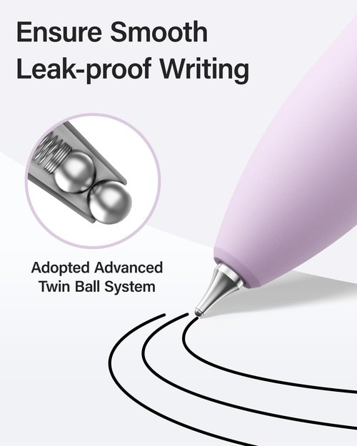 Skiennix 8Pcs Gel Pens - 0.5mm Fine Point Black Ink for Smooth, Quick-Drying Writing | Ideal for School & Office