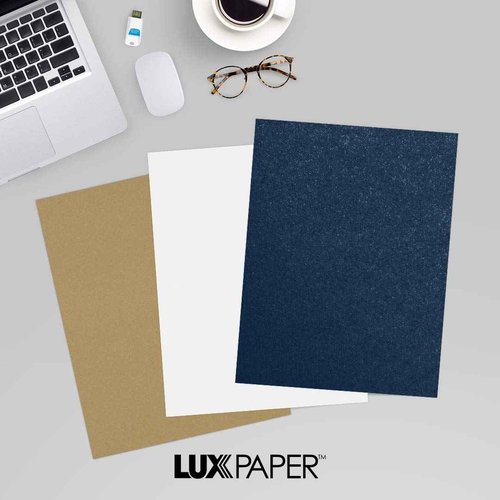 LUXPaper 8.5" x 11" Cardstock | Letter Size | Lapis Metallic - Stardream | 105lb. Cover (192lb. Text) | 50 Qty