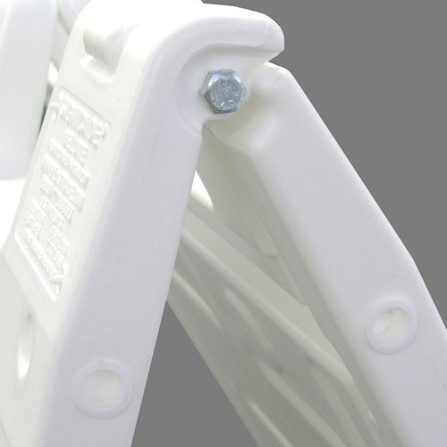 Plasticade Signicade Deluxe A-Frame Sidewalk Sign - Portable Double-Sided Display for Storefronts, White