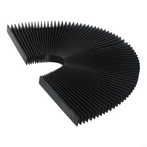 CNC Machine Accordion Dust Cover, Accordion Way Cover Dust Protective, Rubber Flexible Cover Milling Machine 3-proof Cloth Protective, Flat Bellows Cover, L 1500MM* H 15mm (Width 130mm)