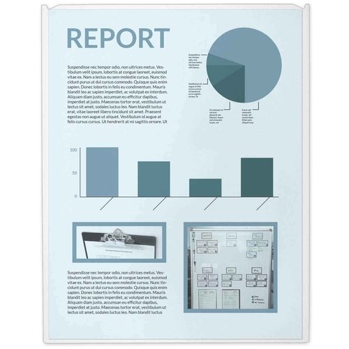 StoreSMART - 8.5" x 11" Peel & Stick Letter Size Pocket - Crystal-Clear, Archival, Polypropylene Plastic - 50-Pack - TL10308-50
