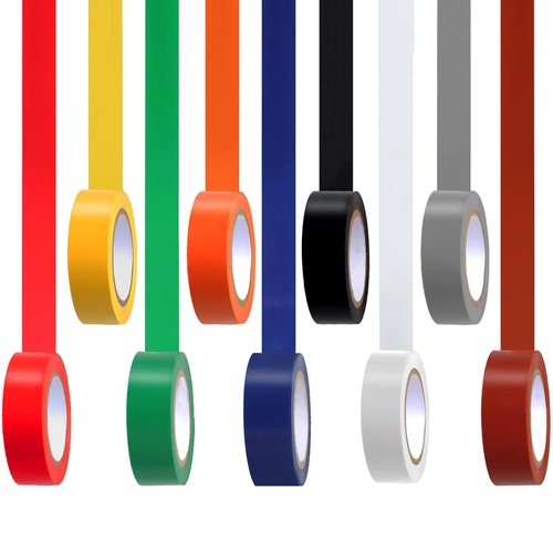 Romeda 9 Pack Colored Electrical Tape - Water, Sun & Oil Resistant for Home & Industrial Use