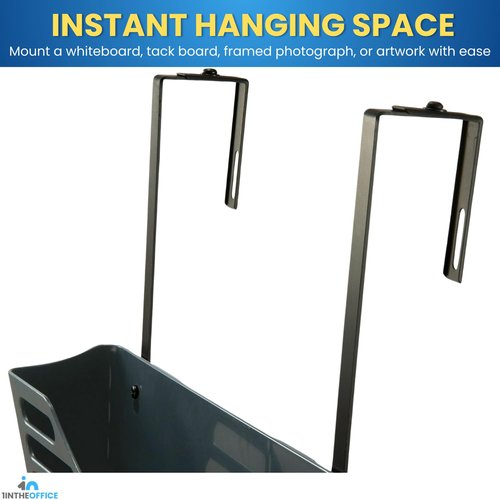 1InTheOffice Cubicle Hangers, Adjustable, 4/Pack