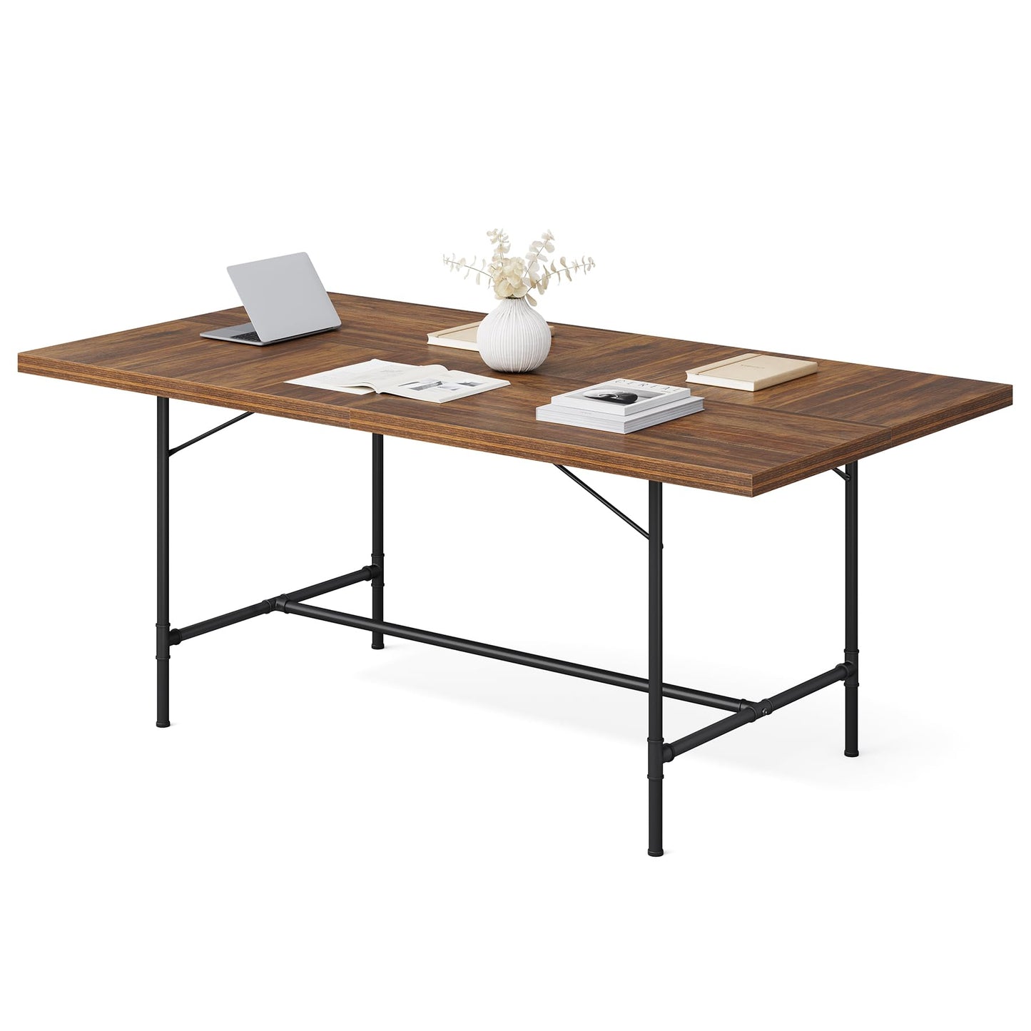LITTLE TREE 6FT Conference Table, Rectangle 70.8" W x 35.4" D Meeting Table, Seminar Table for Office Conference Room