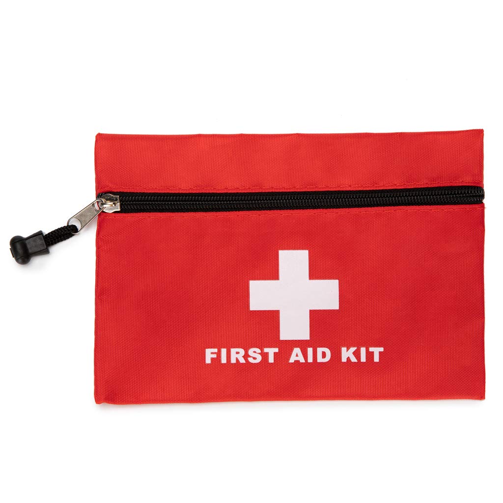 PAXLAMB Red First Aid Bag Small First Aid Kit Empty Medical Storage Bag for First Aid Kits Pack Emergency Hiking Backpacking Camping Cycling Travel Car (Red 6.3x4.3 12PCS)