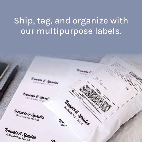 Premium Label Supply White Sticker Address Labels – 2" x 4" – Laser/Inkjet Compatible – (10 per Sheet), 500 Sheets – 5,000 Total Adhesive Labels