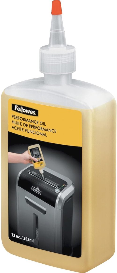 Fellowes Powershred Shredder Oil - 12 Ounce Extended Nozzle Bottle for Optimal Performance