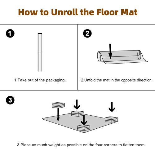 Royhom Clear Chair mat for Hardwood Floor 72 x 96 Inches, Clear Floor Mat for Rolling Chairs, Desk Hard Surface Pad, Waterproof Rectangle Protector Pad