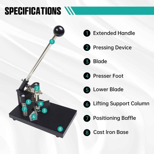 CNCTOPBAOS Corner Rounder Cutter Machine,R6mm R10mm Metal Dies Manual Corner Rounder Punch,30mm Thickness Heavy Duty Paper Card Arc Cutting Fillet for ABS Plastic,Aluminum Sheet,Office,Business,PVC