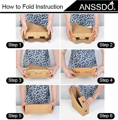 ANSSDO 6 Pack Cardboard Magazine Holder - Premium Magazine File Organizer, Large Volume Storage Box as Book Bins or Folder Holder for Desk - Teal Floral
