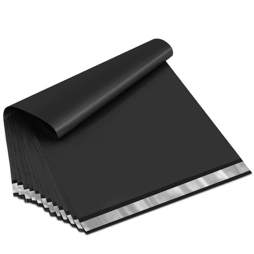 UCGOU Poly Mailers 19x24 Inch Black 50 Pack Extra Large Shipping Bags Strong Thick Mailing Envelopes Self Seal Adhesive Waterproof and Tear Proof Boutique Postal for Clothing Quilt and More