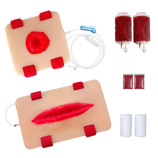 Bleed Control Tourniquet Trainer - 2Pcs Wound Packing Trainer for Medical Education