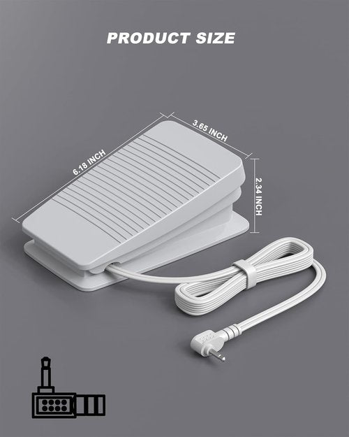 Brother Foot Pedal - Sewing Machine Controller with Cord Control for CE5000PRW, CE5500, SE600, CS6000I