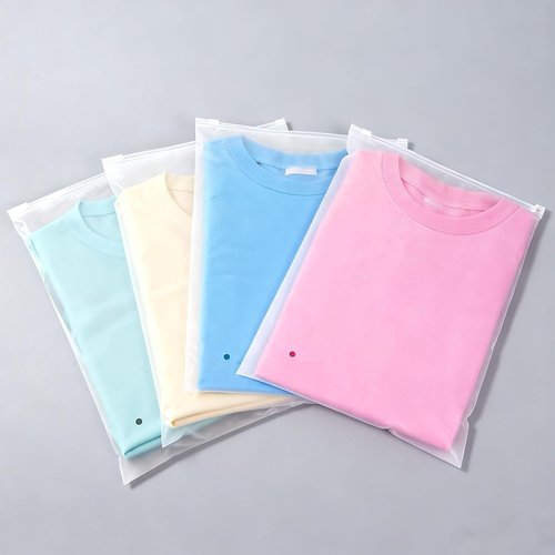 Frosted Packaging Bags - 100 Pcs 10x13 Inch Zipper Plastic Bags for Clothing & Documents