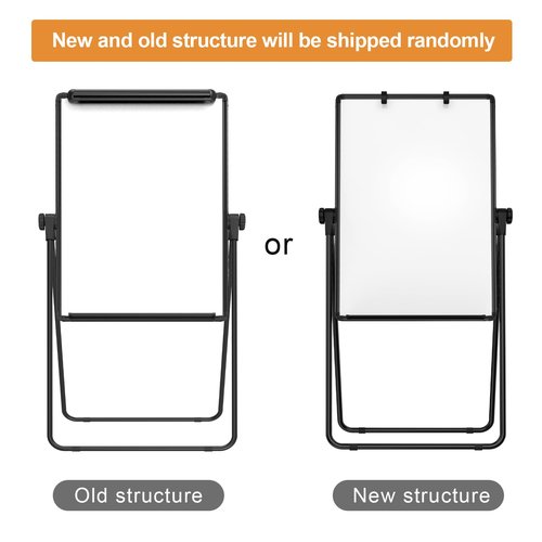 VIZ-PRO Double-Sided U-Stand Whiteboard, Magnetic Portable Dry Erase Easel Board, 28 X 36 Inches