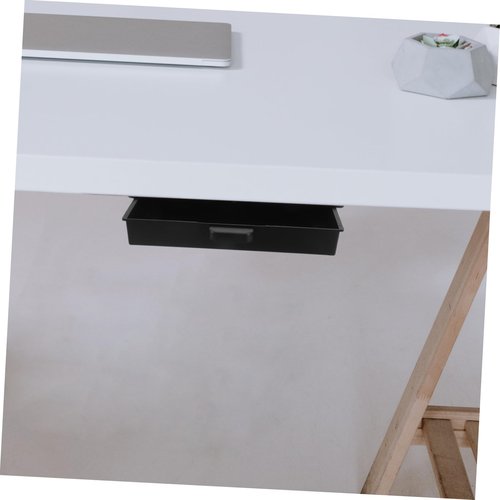 DOITOOL Under Desk Hidden Slide Out Drawers Adhesive Storage Organizer for Home Office Sturdy with Convenient Handle Multifunctional Under Shelf Storage